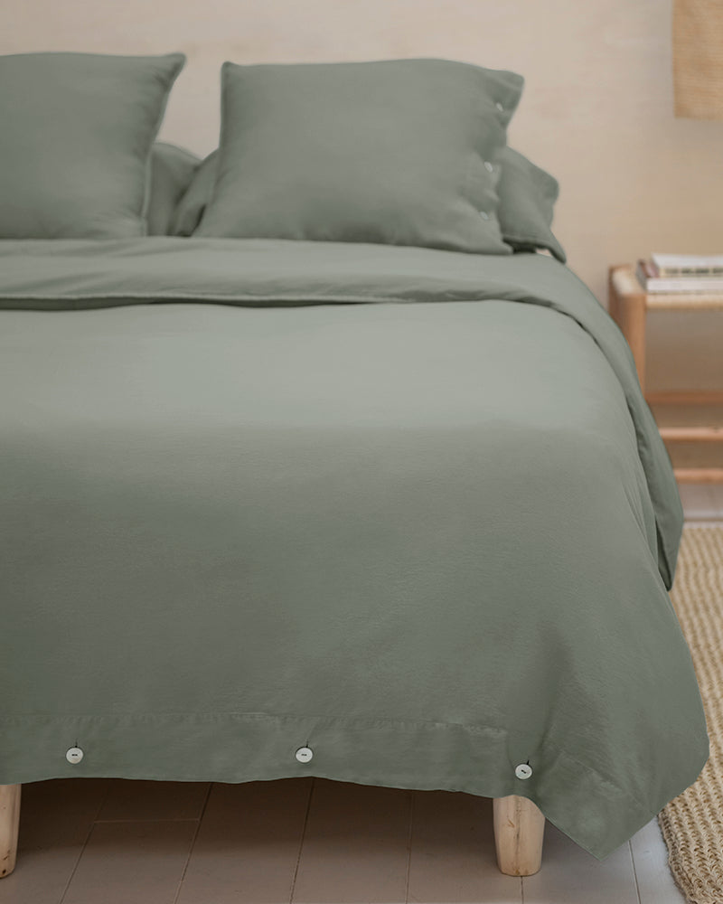 Funda almohada algodón orgánico. Cama 150-160cm., Dormitorio